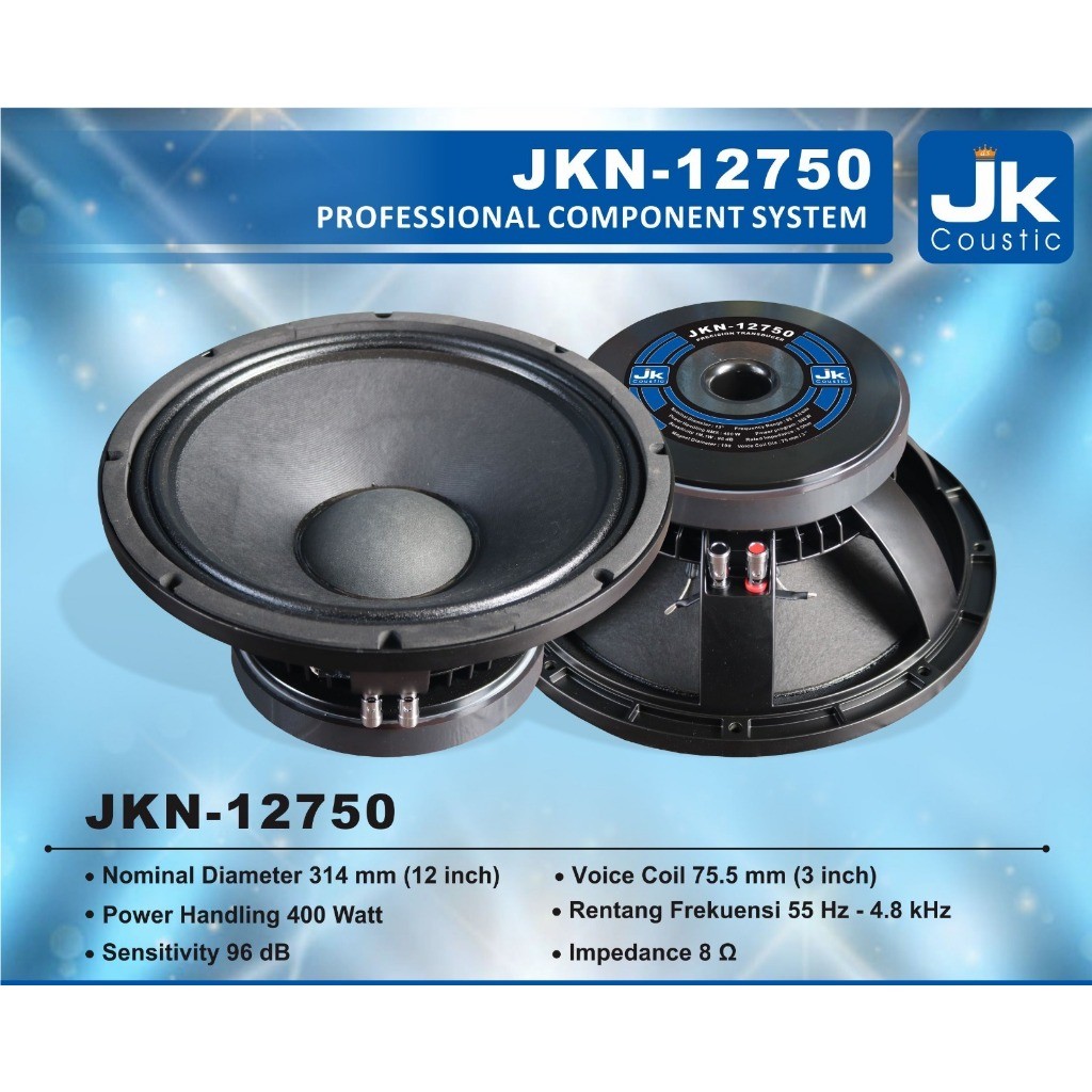 Speaker JKN 12750 Jk Coustic Componen 12inc