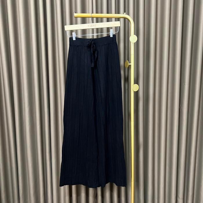Velove Culotte Knit Highwaist - Celana Kulot Wanita Panjang Highwaist - Cream