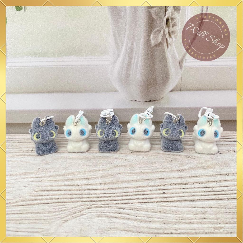 Gantungan Kunci Resin Bulu Toothles GK-2078 / Aksesoris Tas Gantungan Kunci Mini Costum Toothles Ban