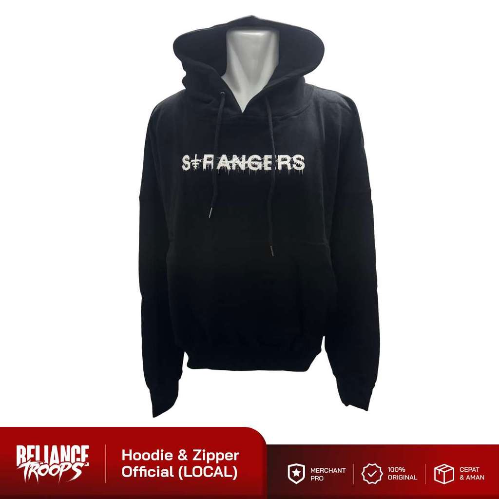 Hoodie Official | Strangers - Bone (Black)