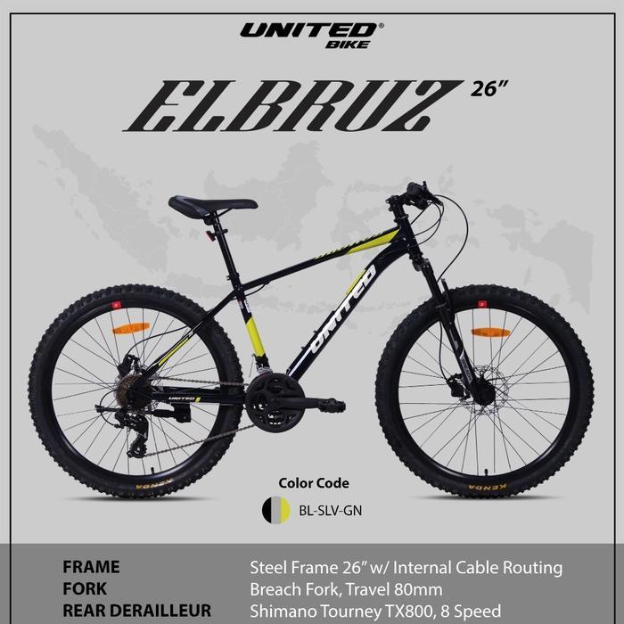 Sepeda Mtb 26inch United Elbruz Outdoor
