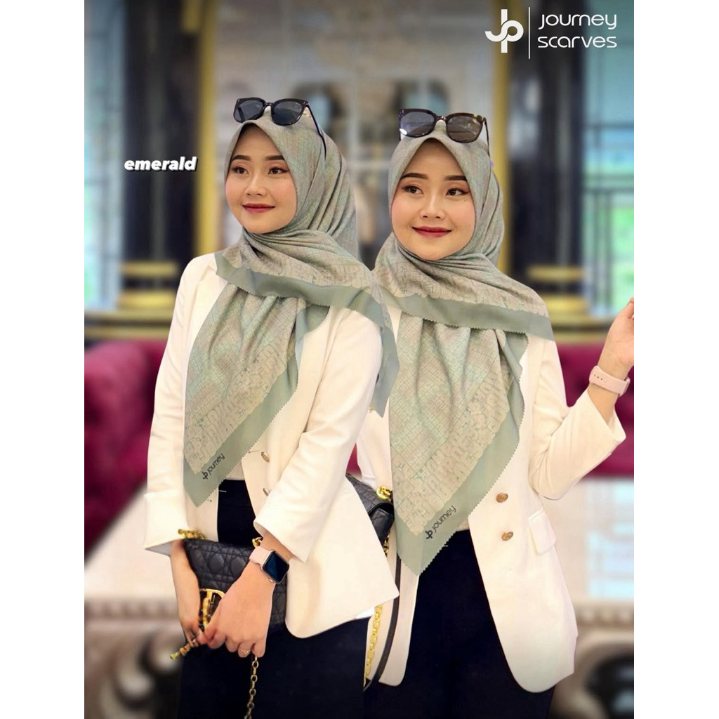 JILBAB SEGIEMPAT MOTIF AKSARA SERAYA KW JP KW JOURNEY KW HIJAB VOAL PREMIUM