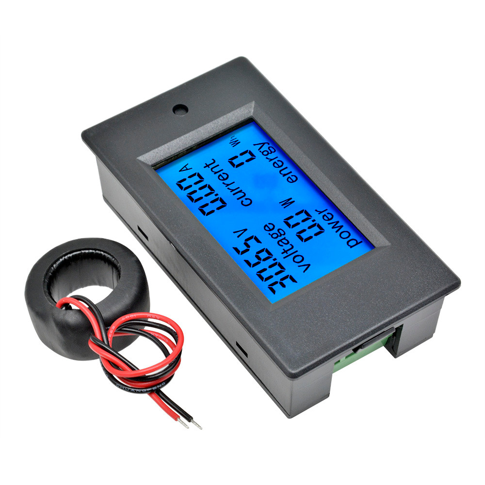 DC 65100V AC 80260V 20A50A100A 4 in 1 LCD gital Voltmeter Ammeter DC Voltage Current Power Energy Me