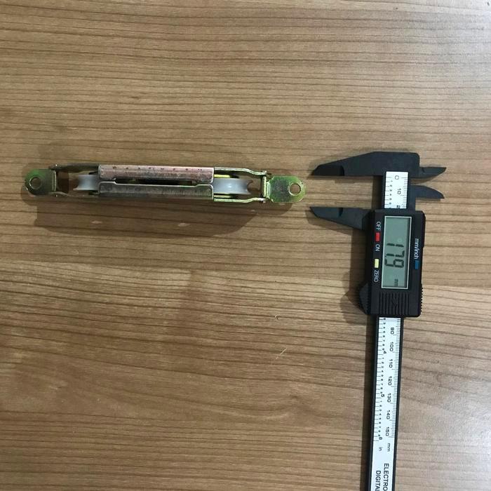 Roda Sliding Double Nylon Heavy Duty Double Roller Sliding Wheel