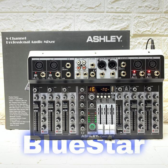 Mixer Ashley Expert 804 Original 8 Channel Bluetooth - USB Interface