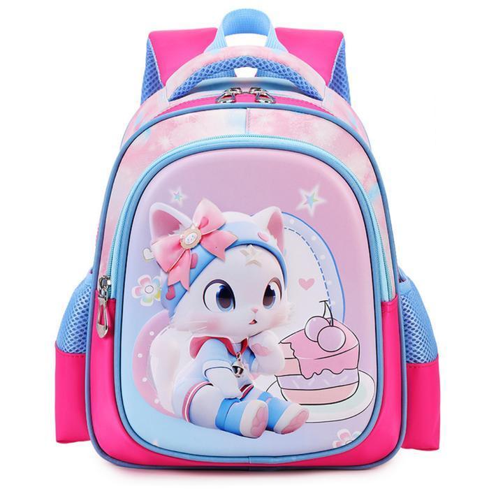 ]Tas Anak Sekolah Ransel PG/PAUD/TK dan SD Lucu Imut Cowok/Cewek Motif Timbul Premium -M0275 - Mobil