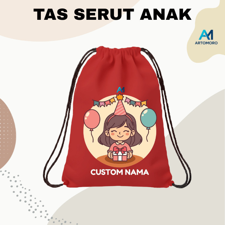 tas serut | - Custom Anak Souvenir Khitanan Satuan Desain Kartun Lucu  Souvenir - Custom Anak Goodie