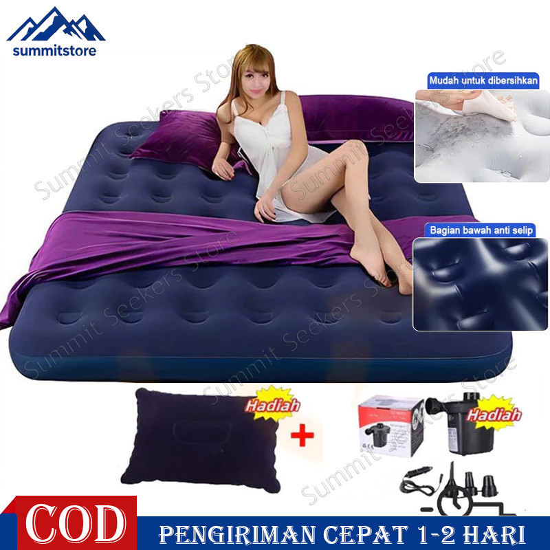 Kasur Angin / Air Bed Double Kasur Angin Bestway + pompa manual Bestway Paket Kasur Angin Double Bir