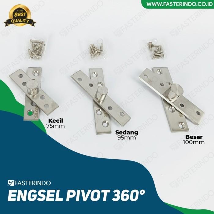 Sale Engsel Pivot Pintu / Engsel Pivot Tanam Jendela / Engsel Tanam Putar (Harga utk 2 Pcs) - Kecil 