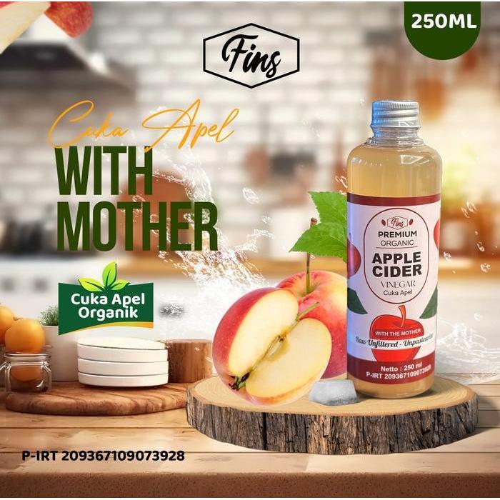 READY Cuka Apel 500ml Apple Cider Vinegar Organik Untuk Diet Dan Wajah - Cuka Apel 250ml