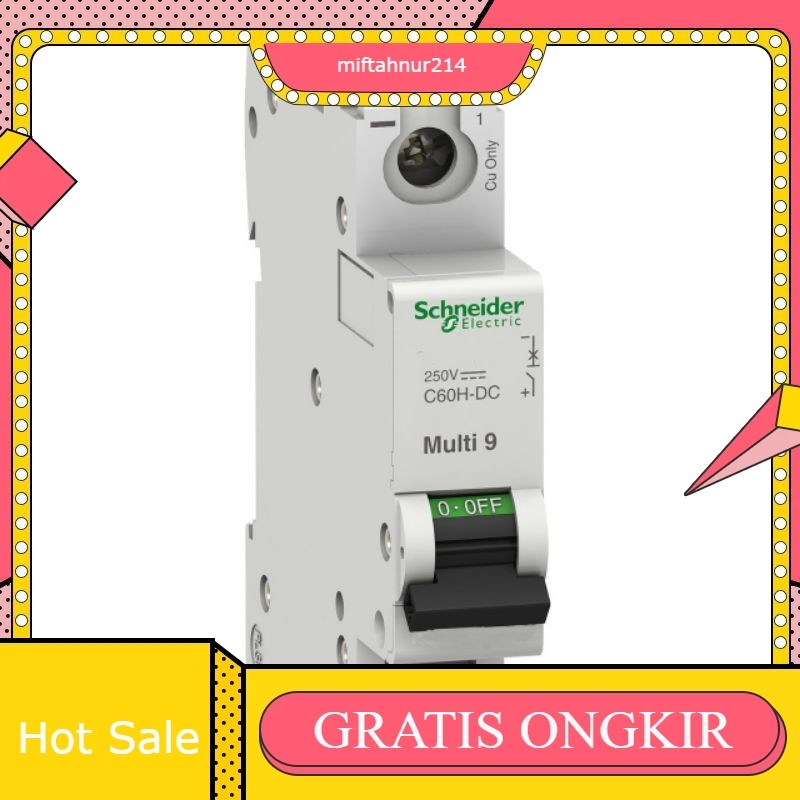 MCB SCHNEIDER MG61502 MULTI 9C60H DC 1P 2A C2 ,MG61504 MULTI 9C60H DC 1P 4A,MG61506 1P 6A C6,MG61510