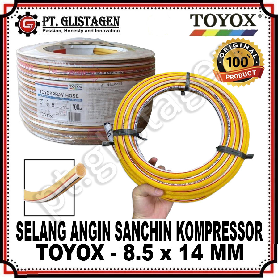 TOYOX 1 ROLL Selang Angin Kompresor Compresor Selang Steam Jet Cleaner Selang Mesin Steam Cuci Motor