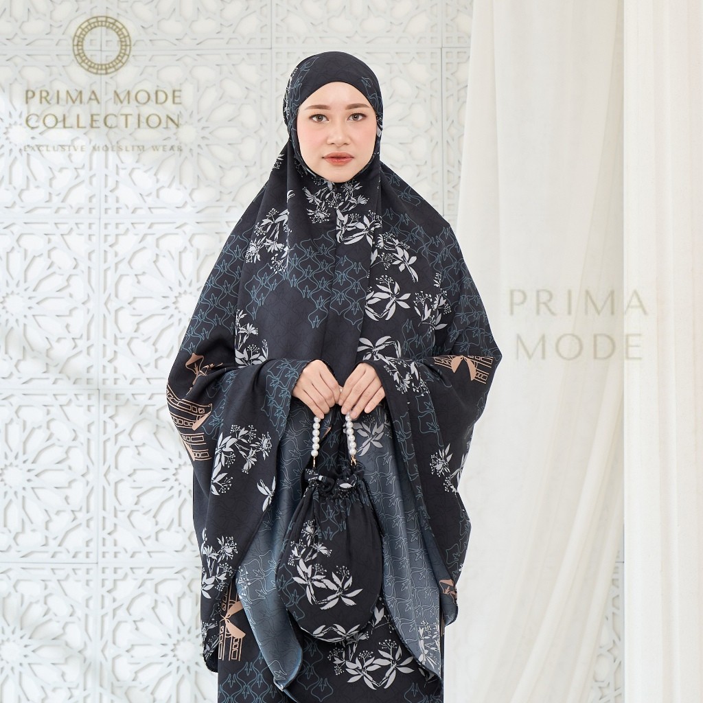 LARIS PRIMA MODE - Mukena Dewasa Silk Motif 2in1 Klamby Series kk-2