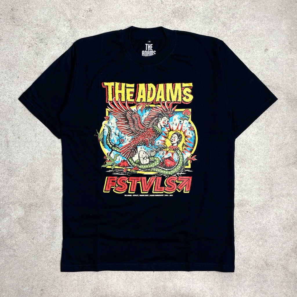 Kaos Casual The Adams x FSTVLST Vol. 2 | Tshirt Black Original Merchandise