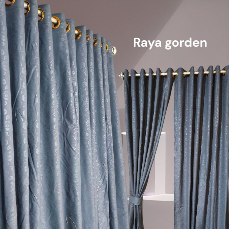 TERBARU Gorden Pintu Kamar ,Pintu Tengah, Sekat Ruangan 12ring 6 Gelembung Model smockring Murah