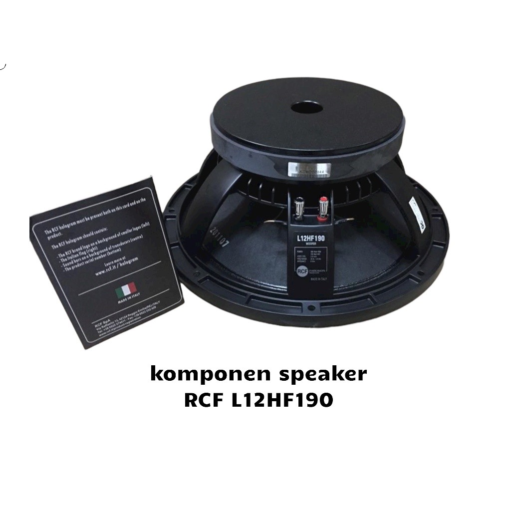 Komponen speaker RCF L12HF190 12 inch / RCF L12HF190