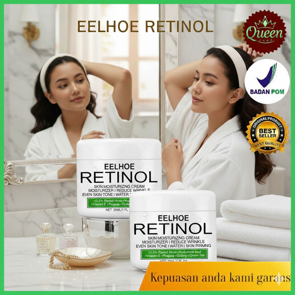 SM EELHOE Retinol Whitening Cream 30ml - Krim Pemutih Ketiak, Leher & Selangkangan Aman untuk Ibu Ha