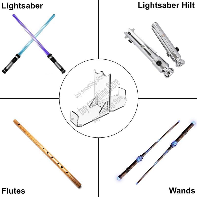 Lightsaber Stand Acrylic Lightsaber Hilt Stand Desktop Lightsaber splay Stands Desktop DoubleBladed 