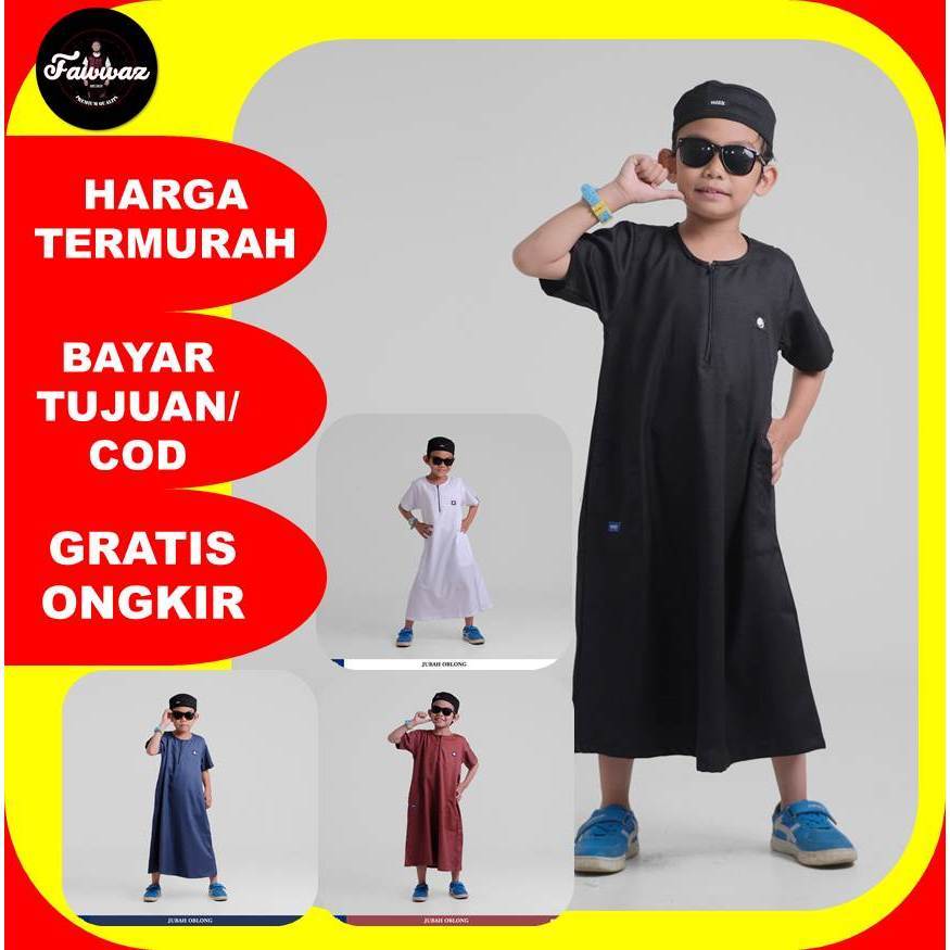 DHOLISHOP.ID GAMIS JUBAH OBLONG ANAK LAKI LAKI ROSAL / BAJU MUSLIM KOKO SHOLAT ANAK ANAK MURAH MAKAS