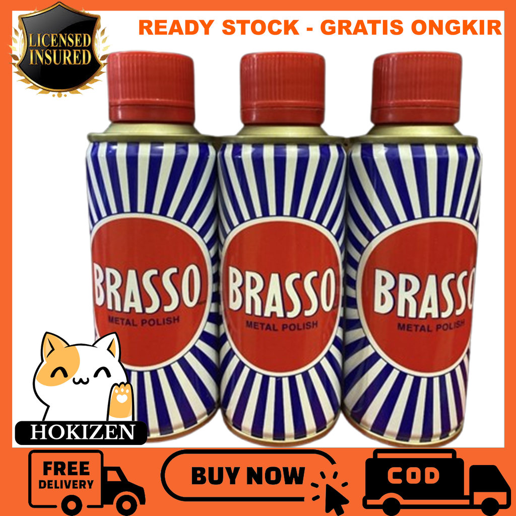 Brasso Metal Polish Cairan Pengkilap Mengkilap Original 100ml 200ml Pemoles Pembersih Besi Kuningan 