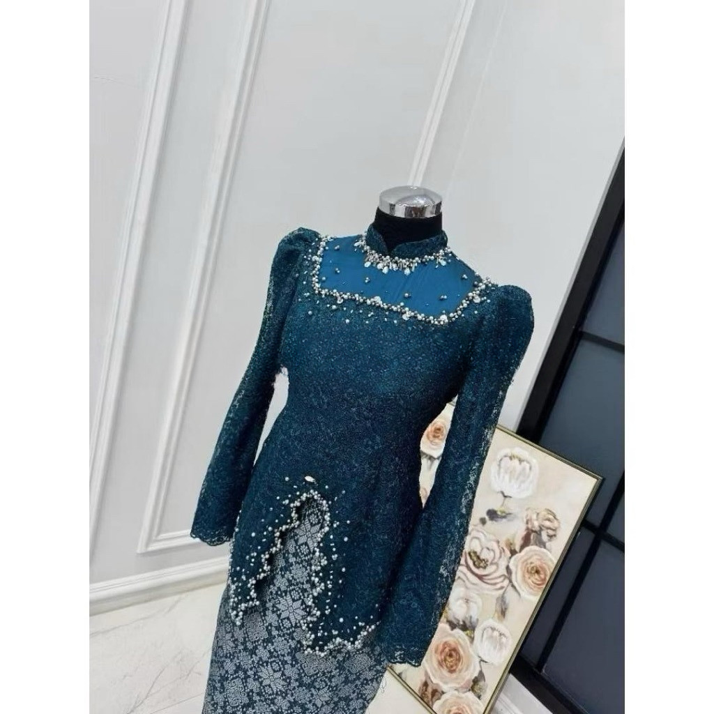 [ FREE HIJAB ] Setelan Kebaya RANIA Modern kekinian / kebaya Payet Modern / kebaya wisuda / kebaya k