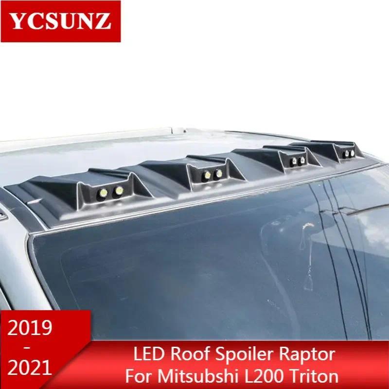 Spoiler Atap ABS dengan Lampu LED Raptor Untuk Mitsubishi Triton L200 MR 2019 2020 2021 2022 2023 20