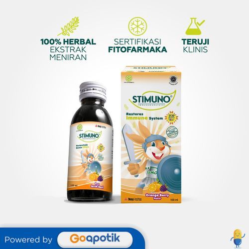 Stimuno Orange Berry Sirup Botol 100 Ml