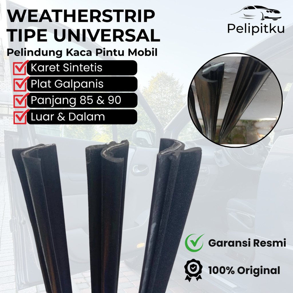 Pelipit Kaca Pintu Mobil Kijang, Starlet, Charade Panjang 85cm, 90cm, 105cm Harga Satuan