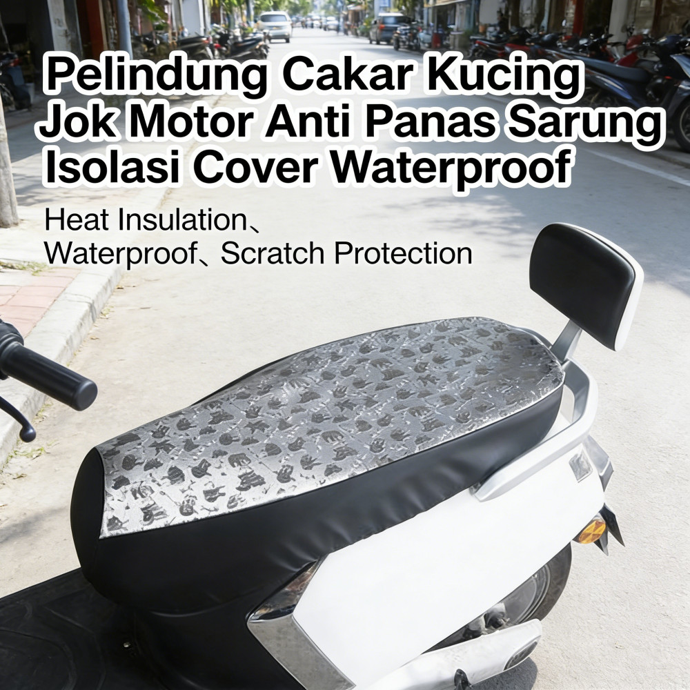 Jok Motor Isolasi Cover Panas Sarung Kucing Cakar Anti Waterproof Motor