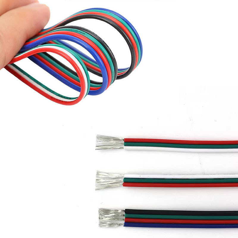 22AWG 20AWG 2pin 3pin 4pin PVC extension cables Reel (328ft or 100ft) with 20 solderless connectors