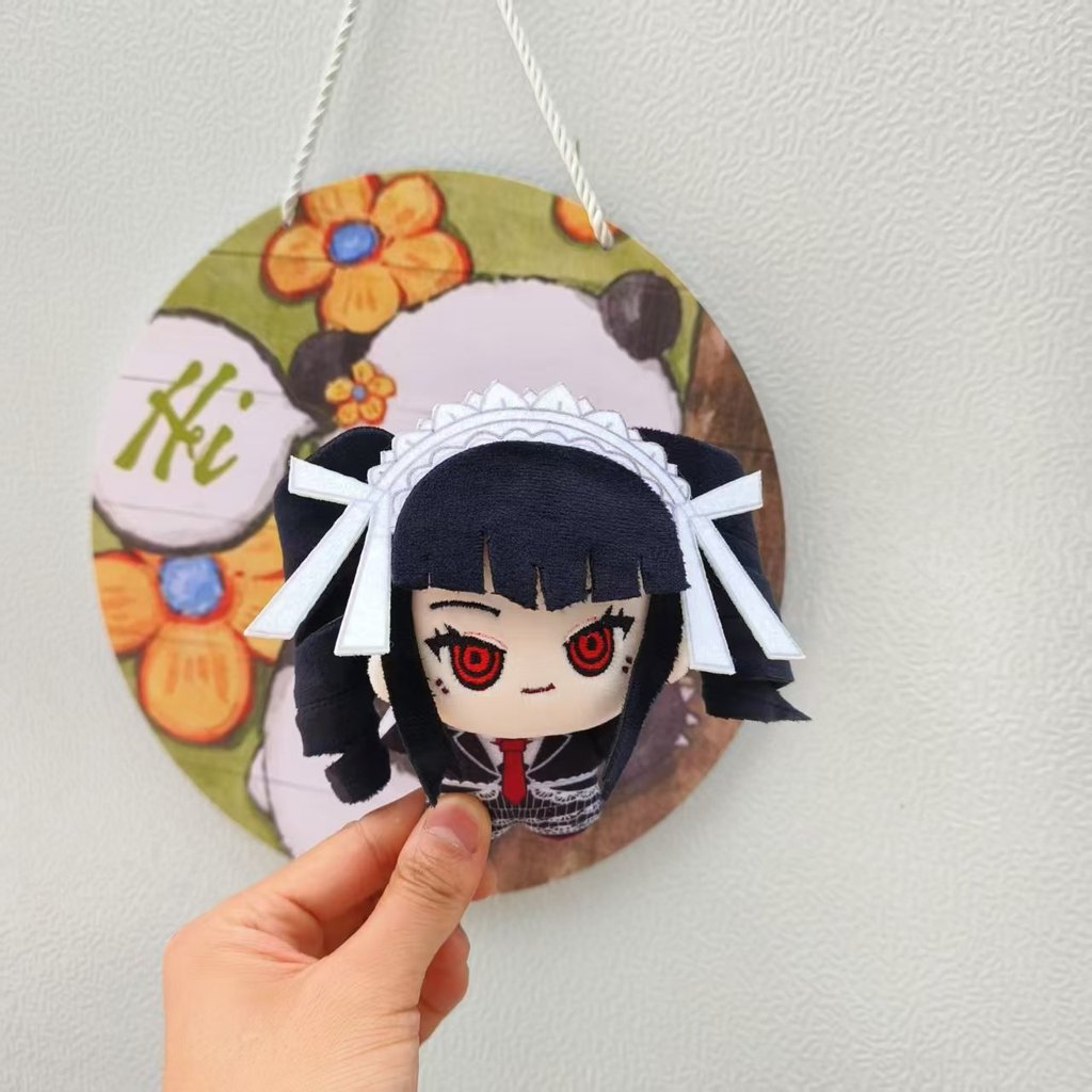10cm Celestia Ludenberg Nunu-style Chiaki Nanami Cotton Doll ganronpa Homemade Plush Keychain pent g