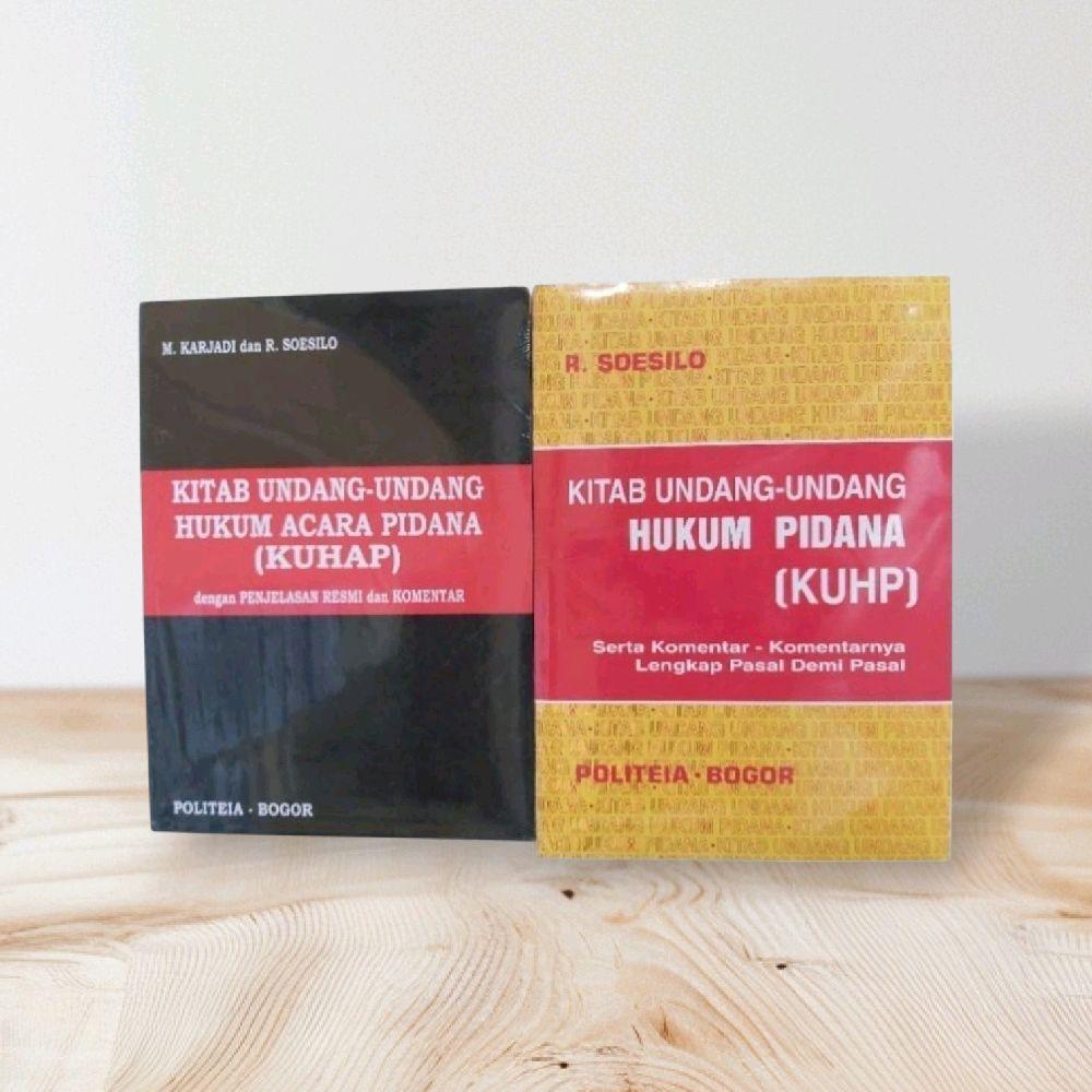 PAKET 2 BUKU KUHP R. SOESILO & KUHAP by R. SOESILO