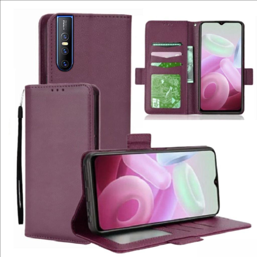 Case Dompet Untuk Hp Vivo V15 Pro Case Dompet Casing Hp Flip Kulit Case Wallet Leather Cover