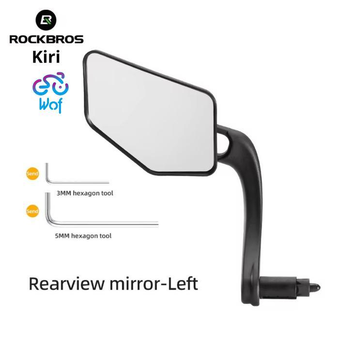 ROCKBROS LKHSJ01 Kaca Spion Ujung Stang End Bar Sepeda Anti Gores Tutup Stang Grip Kaca Spion 360° A