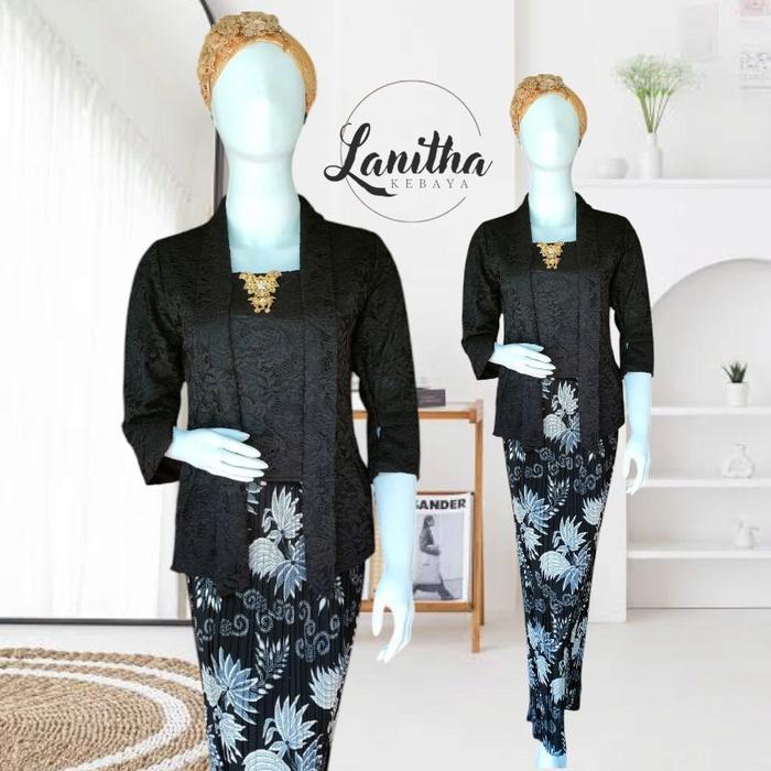 Set Kebaya Modern Kebaya Brokat Kebaya Wisuda Baju Kebaya Kartini Kebaya Kutubaru Brokat Rok Plisket