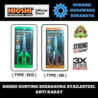 Hioshi Gunting serbaguna stailesteel anti karat
