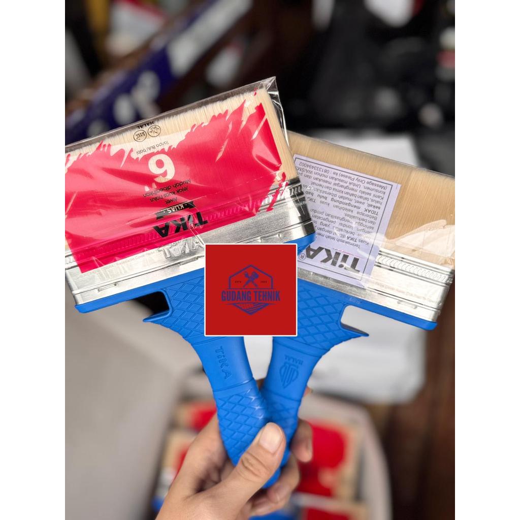 Kuas Cat Tembok TIKA/INDACO/Kuas cat Tembok Halal/Kuas cat halus/Kuas makanan/Kuas Kue Halal (PCS)