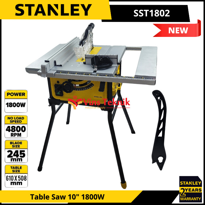 STANLEY SST1802 Mesin Gergaji Meja Potong Table Saw TableSaw 10" 254MM 1800W SST 1802