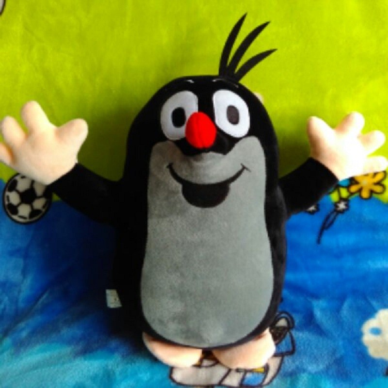 Krtek Mole Animation Model Plush Toy Stuffed Doll Cartoon Animal Mouse Rat Sleeping Friend Birthday 