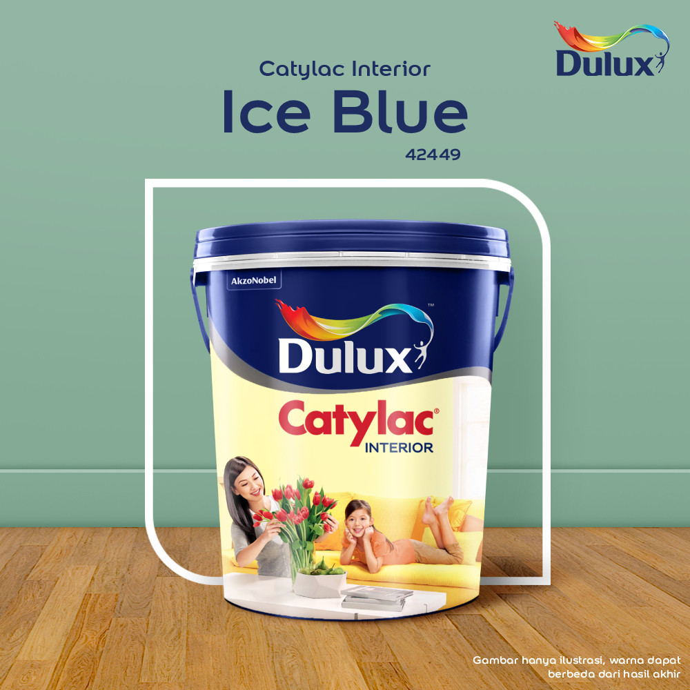 CAT TEMBOK ICE BLUE DULUX CATYLAC INTERIOR - 25KG 42449 CAT TEMBOK DULUX CATYLAC