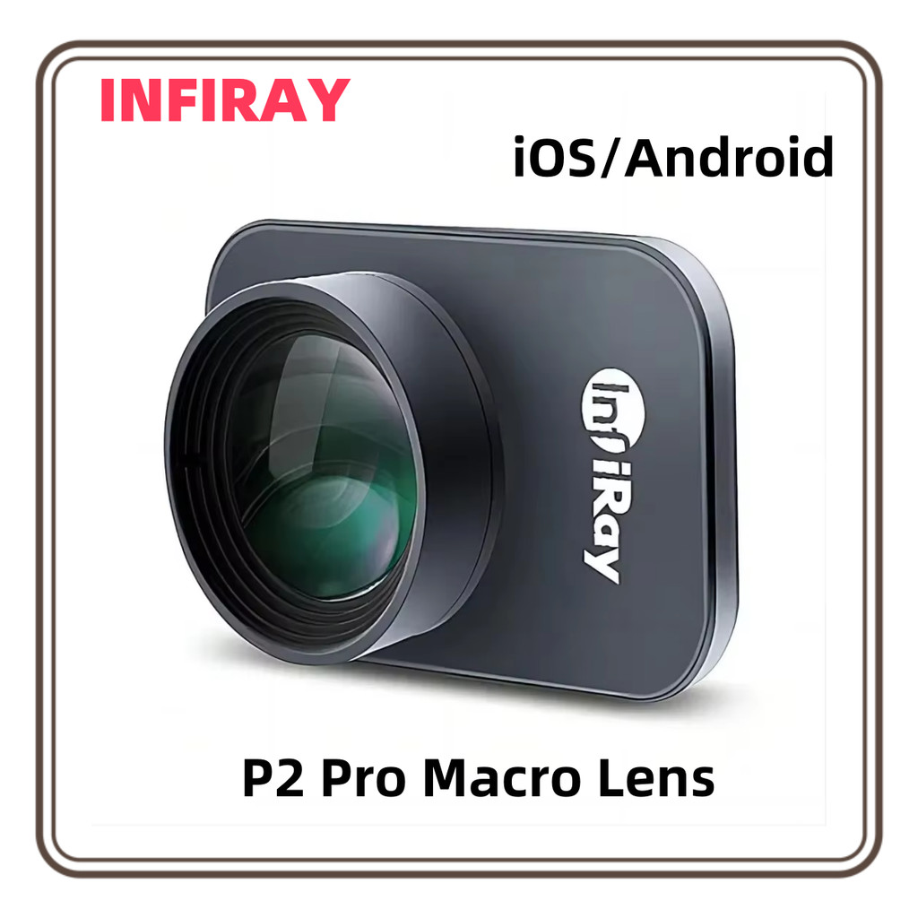 Lensa Makro A+ INFIRAY P2 Pro 8mm Lensa Kamera Termal Inframerah untuk iOS Android
