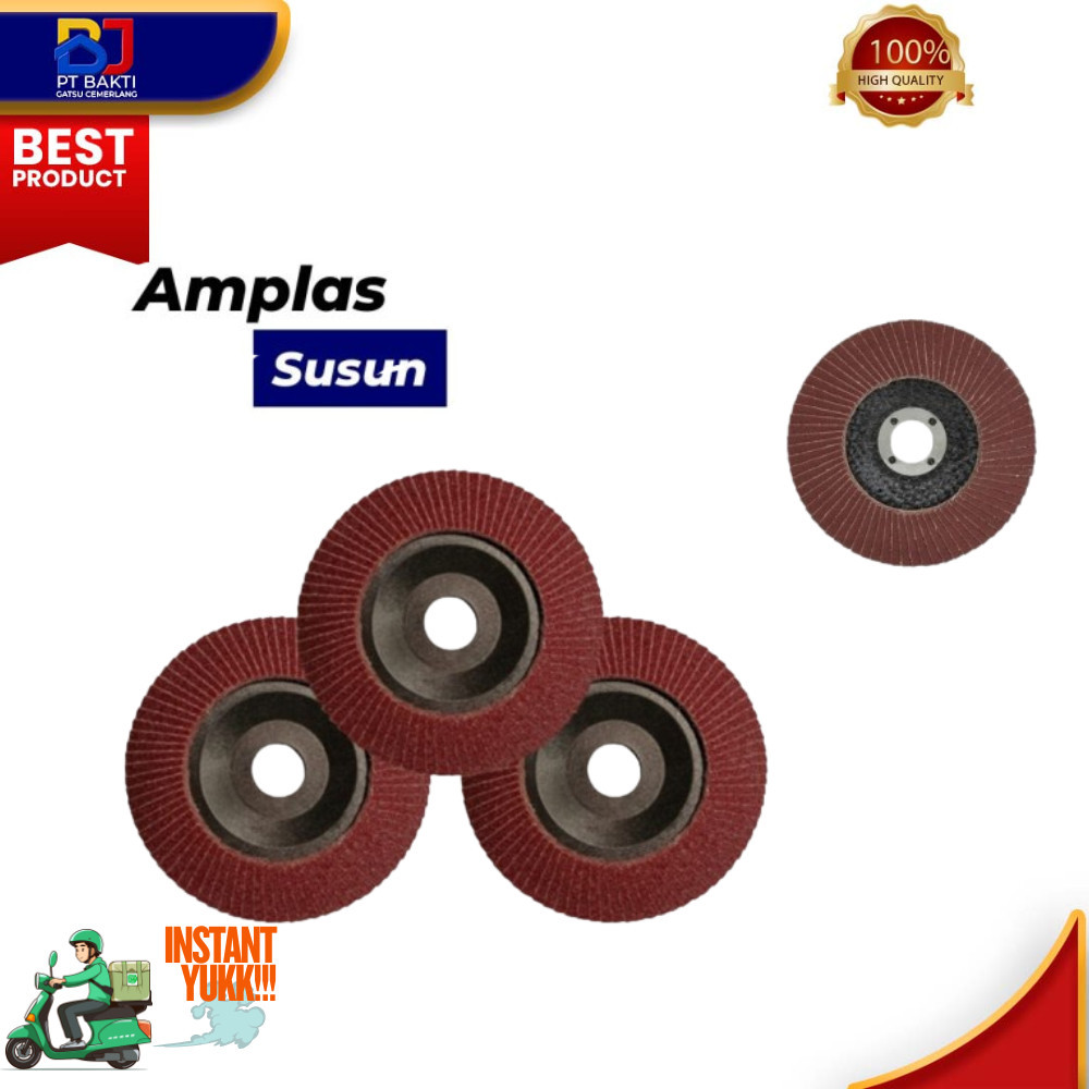 Amplas Susun / Amplas Kipas / Flap Disc / Amplas Flap Disk Per Pak