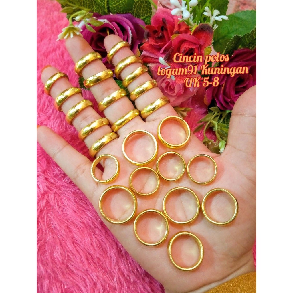 Cincin Logam Duit91 Kuningan Ory Awet Tahan Lama
