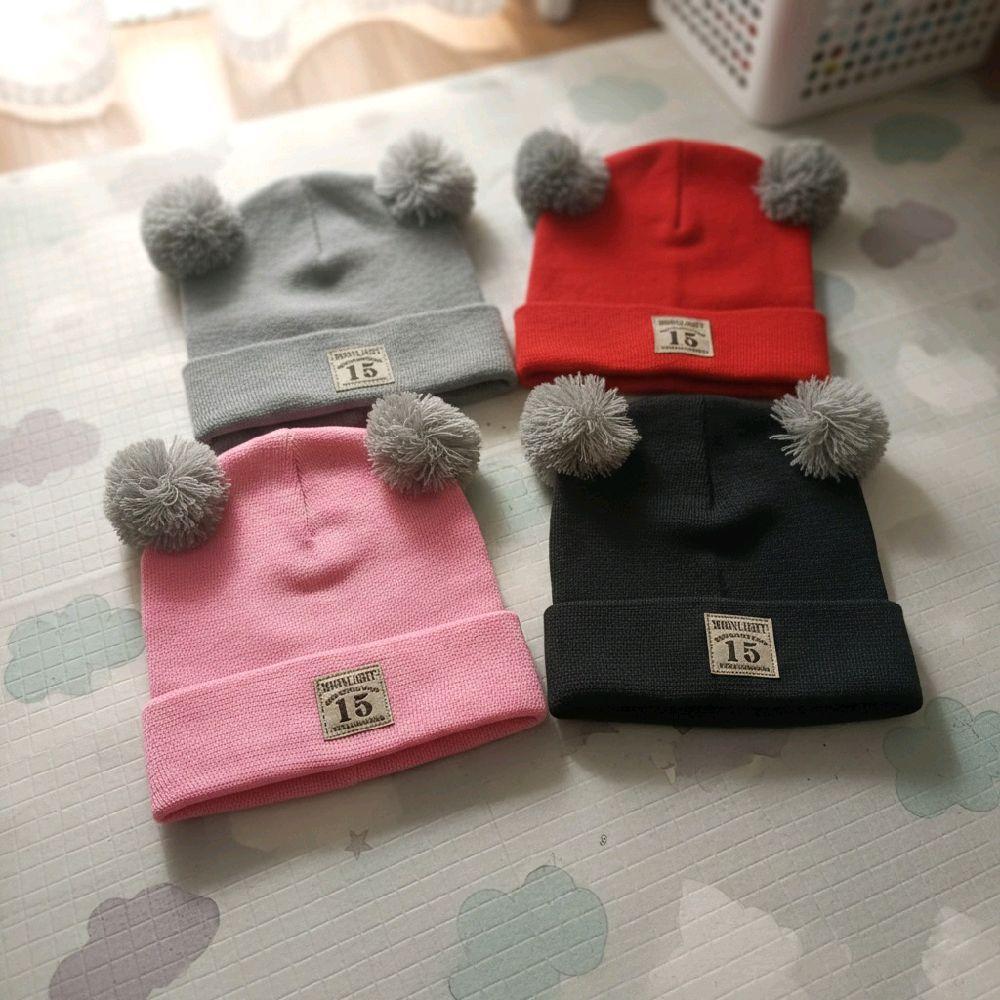 Topi Bayi Rajut Lucu Kupluk Bayi Laki Laki Perempuan Kupluk Bayi Anak PomPom