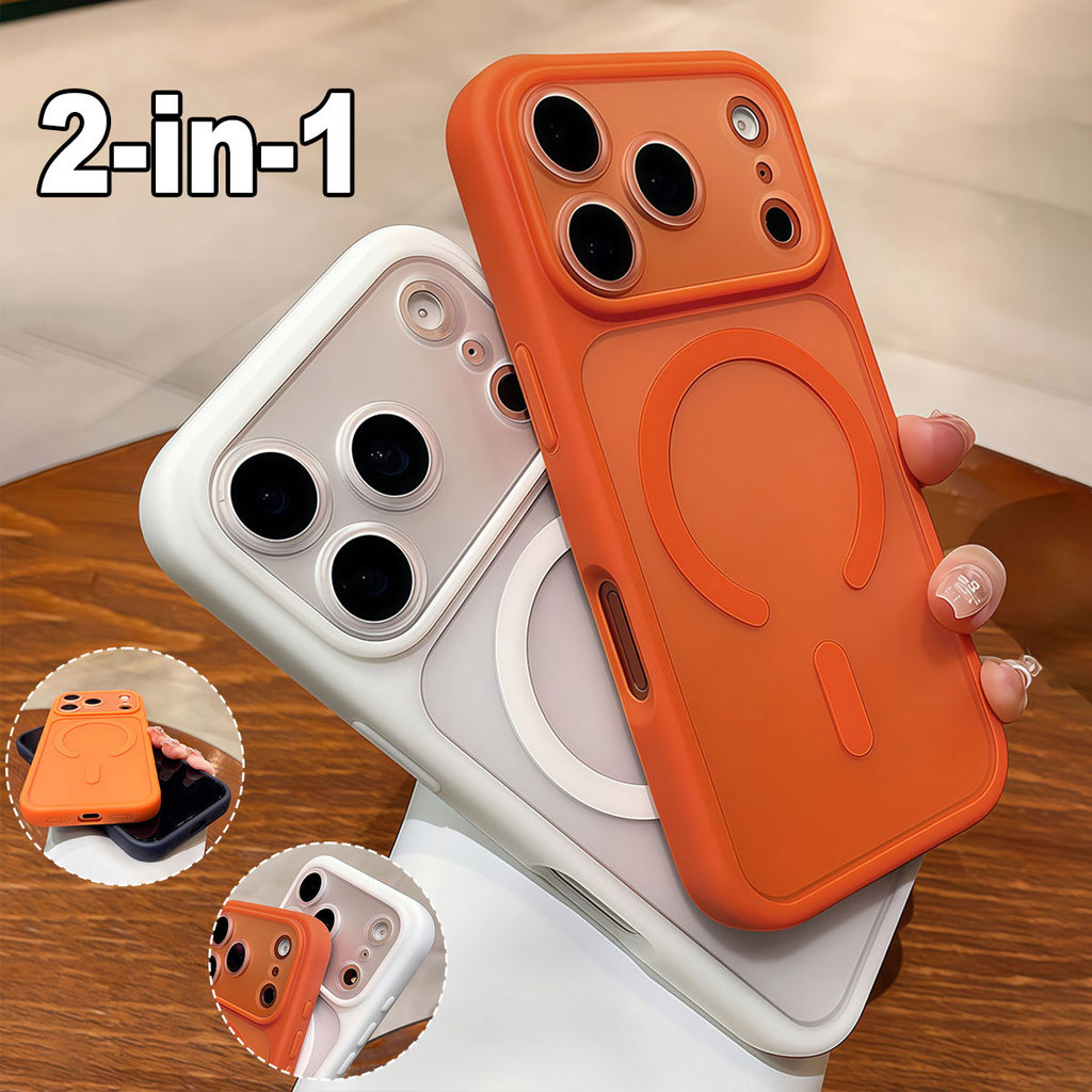 [2-in-1 Softcase Tembus Cahaya Lensa yang Dapat Dilepas] Premium Anti-fouling Lens Protection Casing