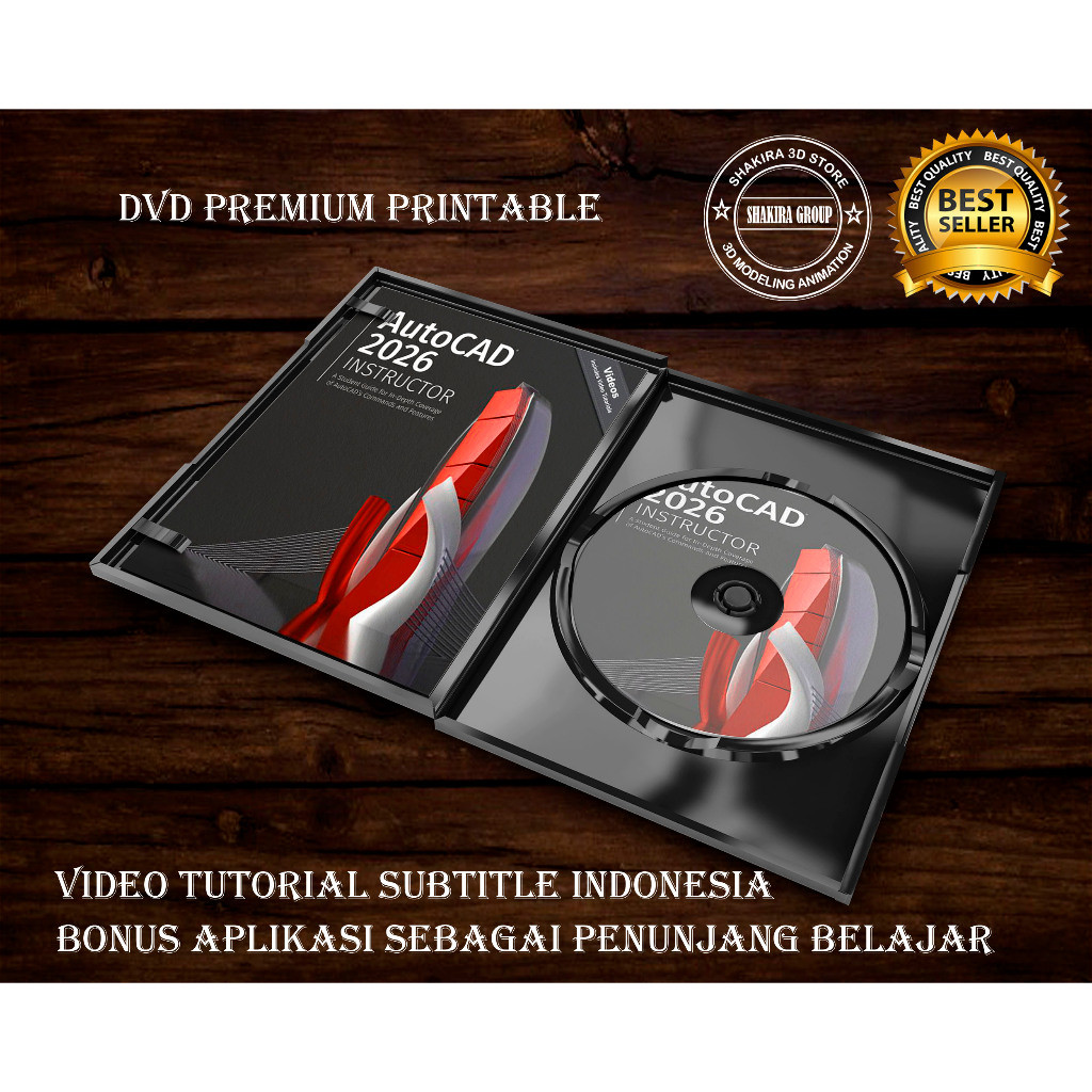 AutoCAD plus Video Tutorial Mastering SUBTITLE BAHASA INDONESIA DVD 2015 2016 2017 2018 2019 2020 20