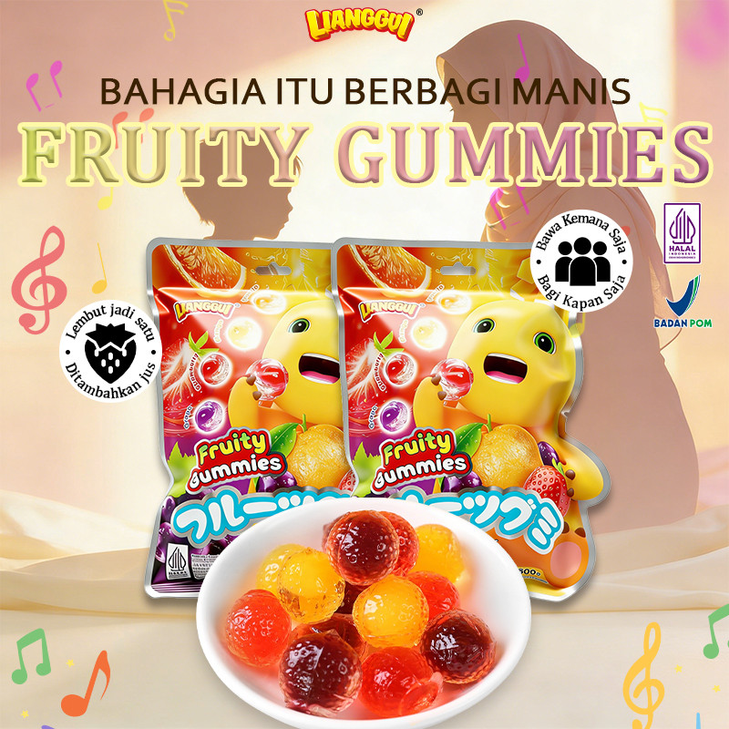 [Paket lebih terjangkau]  [HALAL] Permen Lianggui isi krim buah Permen Lunak Rasa Mangga jajan lebar
