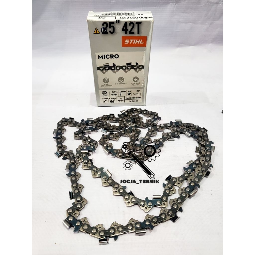 Rantai Chainsaw Stihl 25" 42T MS 382 Original Stihl  / Rantai Potong Gergaji Kayu Chainsaw Stihl 25 