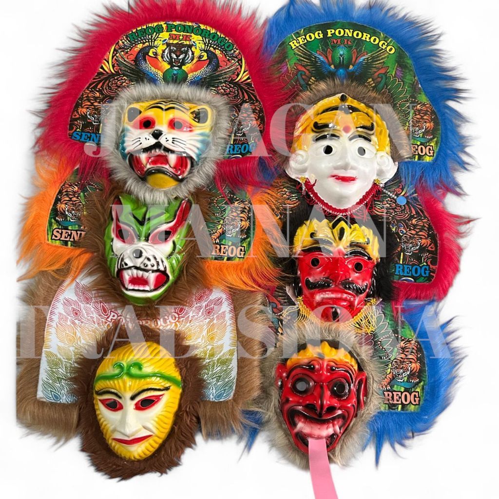 MURAHNIH MAINAN TRADISIONAL TOPENG REOG ANAK / MAINAN TOPENG REOG