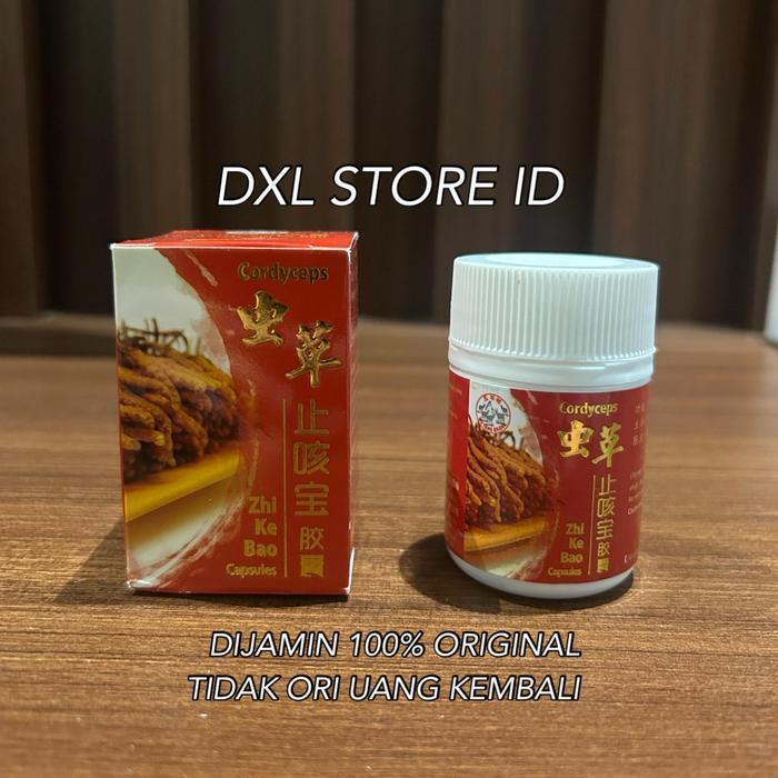 [ ORIGINAL AMPUH OBAT CINA ] [ TOKO OBAT CINA ] ZHI KE BAO CAPSULE CORDYCEPS OBAT BATUK ASMA SESAK N